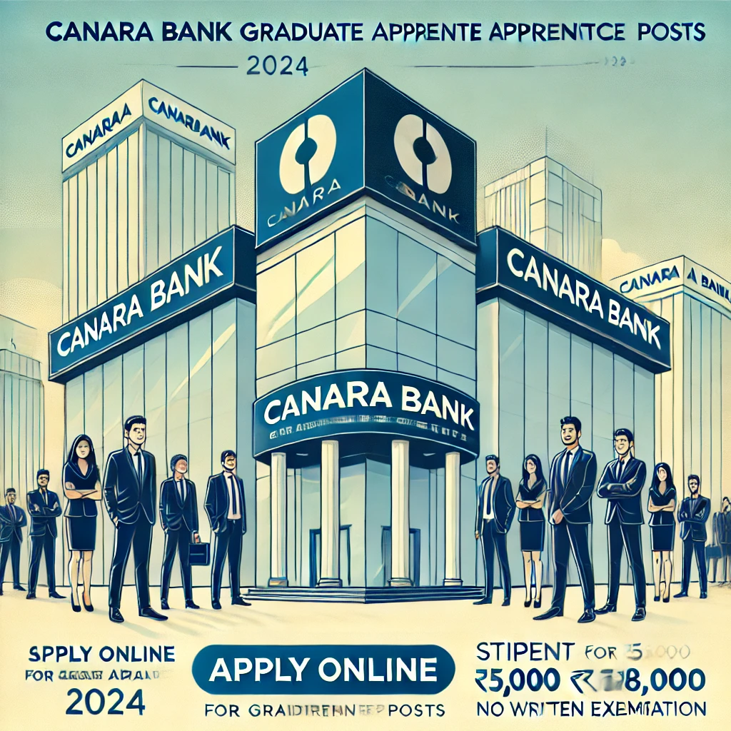 Canara Bank Recruitment 2024: Apply Online for 3000 Graduate Apprentice Posts