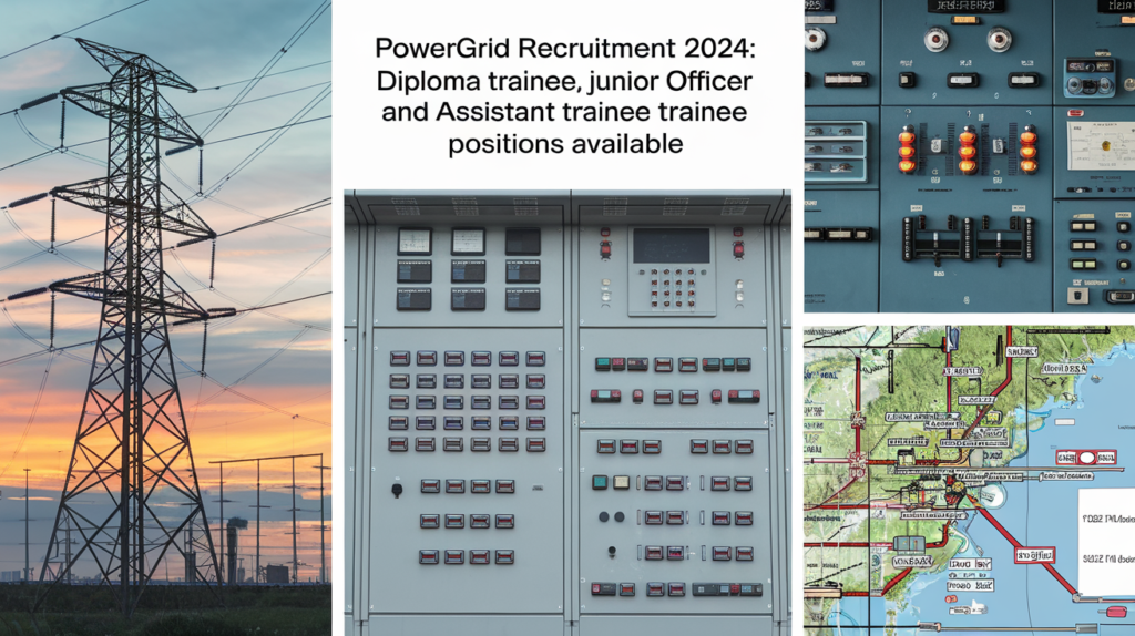 POWERGRID Recruitment 2024: Diploma Trainee, Junior Officer Trainee, and Assistant Trainee Positions Available